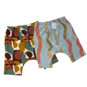 Open Edit Drop Seat Shorts Abstract Prints 2 item bundle Size 5 COTTON NWOT